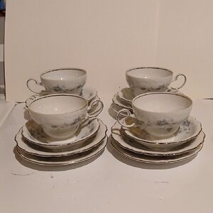 Johann Haviland Blue Garland Bavaria Germany 16 Pieces